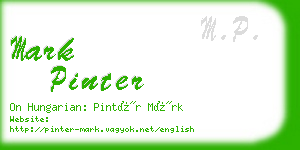 mark pinter business card